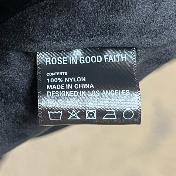 Rose In Good Faith X Juice Wrld Limited Suede Lined Bomber Jacket in Black - Picture 3 of 7